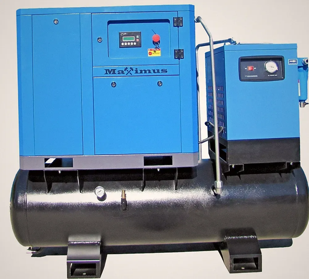 2026 Maximus All-In-One 10HP Rotary Screw Air Compressor w/ 80 Gallon Tank