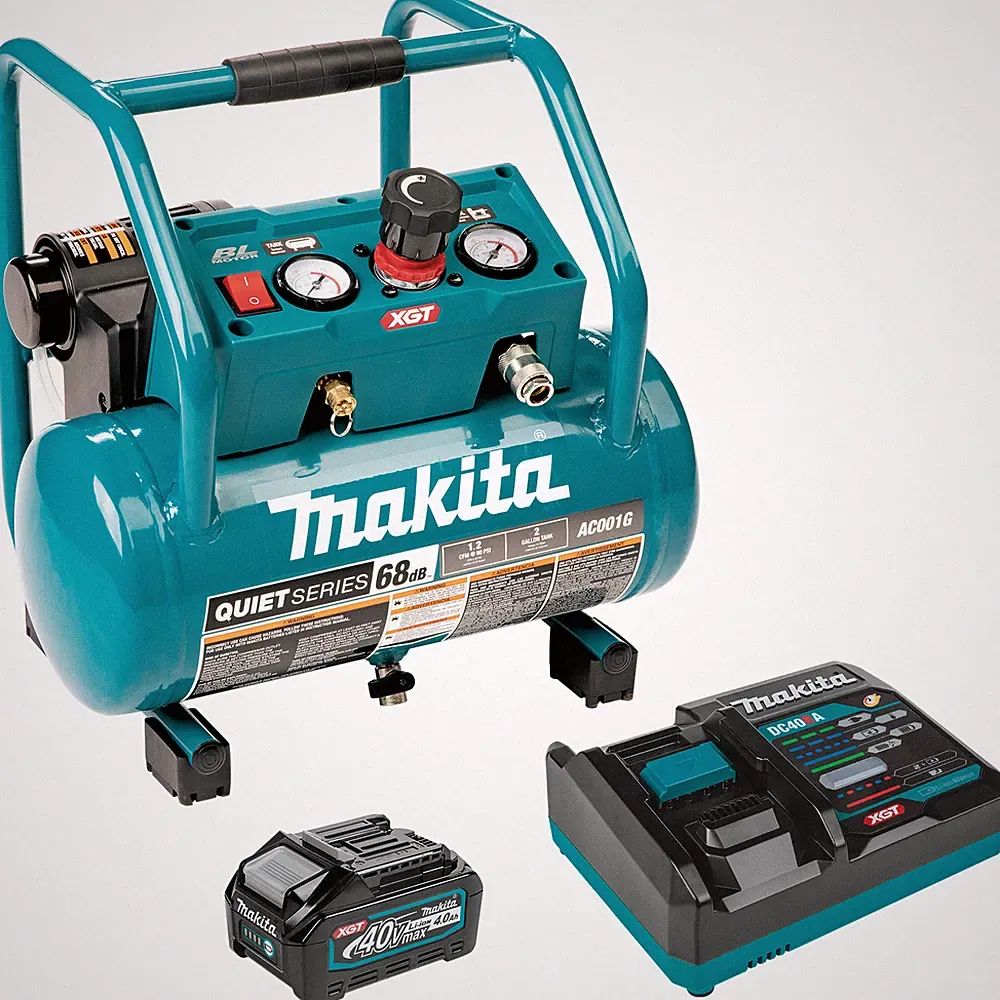 Makita AC001GM1 40V MAX XGT Brushless Cordless 2 Gallon Quiet Series Compressor