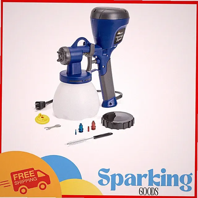 Versatile 450W HVLP Paint Sprayer with Adjustable Spray Patterns & Tips